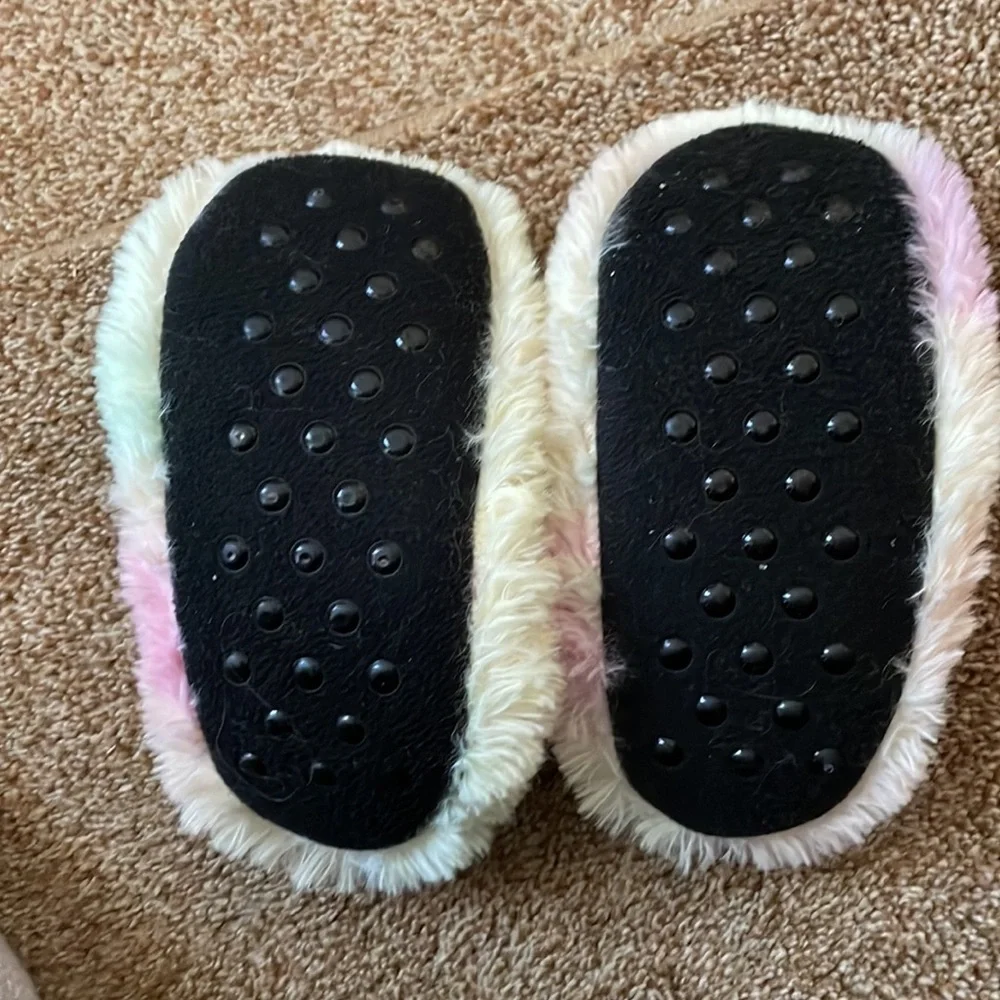 Girls bunny fuzzy bedroom slippers